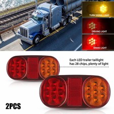 2x 12V LED Trailer Caravan Van