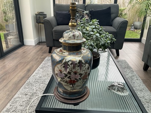 Vintage ginger jar lamp - vintage, hong