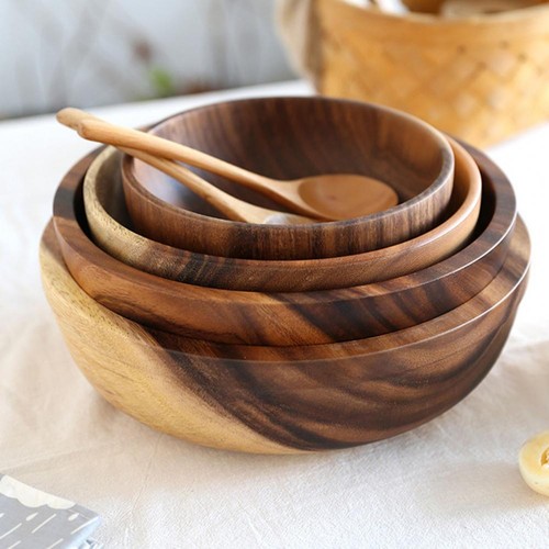Kitchen natural wooden - natural, bowl