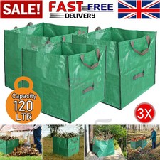3PCS Garden Waste Bags 120L