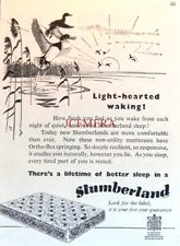 'SLUMBERLAND' Spring Mattresses Vintage ADVERT #2 Small 1951 Print 670/219