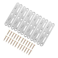  6 Sets Heavy Duty Railway Sleeper Fixings Bed Brackets Hinges Fittings Hardware