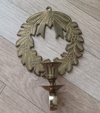 Vintage Christmas Brass Wreath