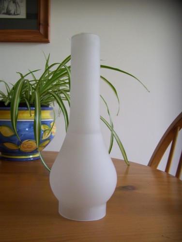 Round bulge opaque oil lamp - bulge,