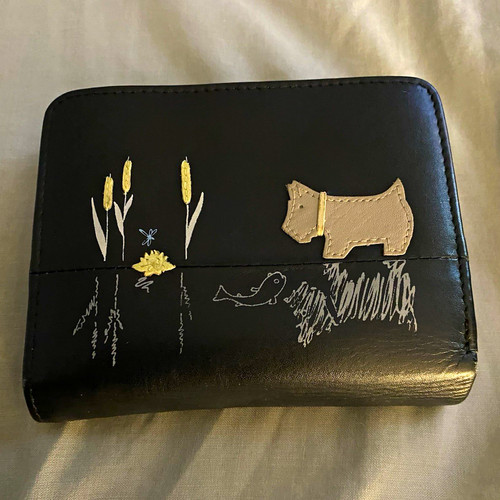 Radley black leather folding - black,