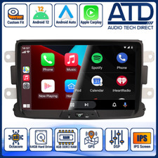 Android Radio For Dacia Sandero Stepway Dokker Auto CarPlay GPS SatNav Head Unit