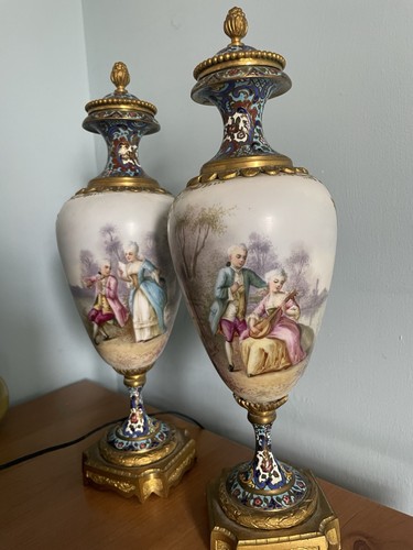 Pair antique sevres - pair,
