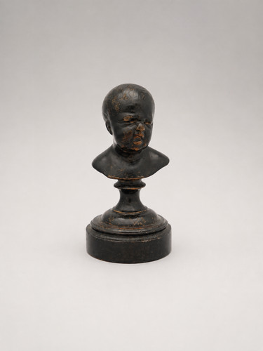 Small antique bronze bust - small, of