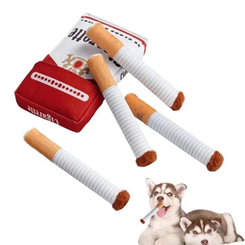 Interactive cigarette dog toy - interactive,