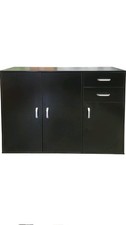 Amazon's REDSTONE OUTDOORS board Cupboard 3 Doors 2 Drawers (Black)