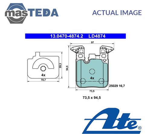 130470 48742 brake pads - 130470-48742,