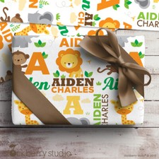 Jungle Animals Name Wrapping
