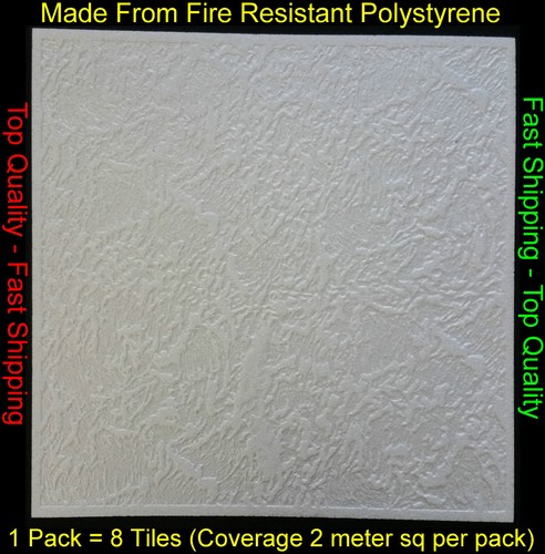 Polystyrene ceiling tile - 2m²,