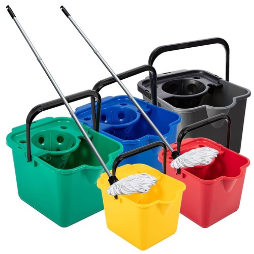 Mop bucket set - mop, red,