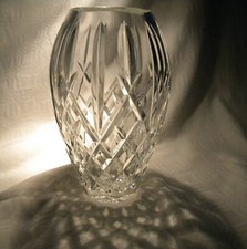WATERFORD  CRYSTAL  ARAGLIN 7" VASE