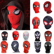 Adult Spiderman Full Face Mask Superhero Party Cosplay Headgear Props Halloween