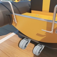 Boat Launching Wheels Flipup Dinghy Wheeler 250 LBS 150 x 100mm 4 Fixing Holes