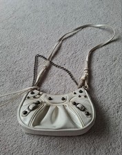 Vintage White Faux Leather