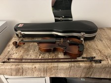 Copy Of Antonius Stradivarius Violin for restoration  + 2 x bows and SKB case 
