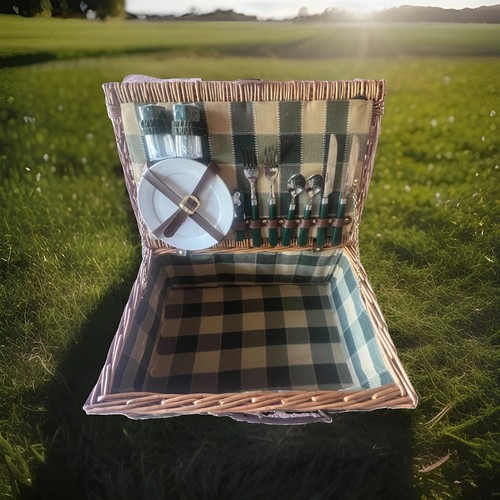 Wicker picnic basket hamper - picnic,