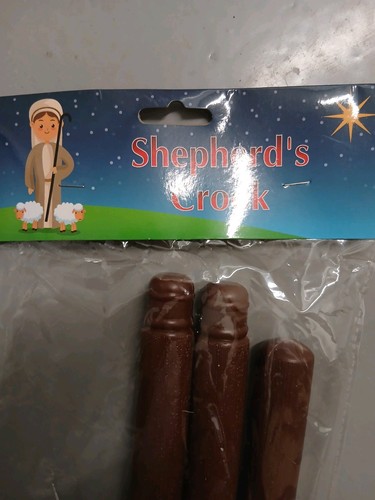 Brown shepherds staff - shepherds, crook