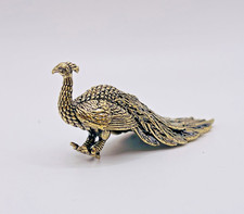 Solid Brass Peacock Bird Mini