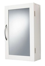 Lenna White Single Cabinet Mirrored (H)500mm (W)300mm