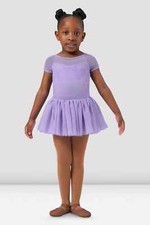 Bloch Girls Cap Sleeve  Leotard Tutu Dress CL4192, Lilac Size Age 4 to 6 years