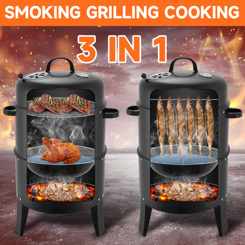 Bbq barbecue charcoal smoker - barbecue, 3