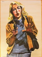 Vintage Police Law Enforcement shooting target practice poster salvage hunters