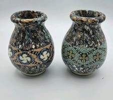 Jean Gerbino Mosaic Vases x2