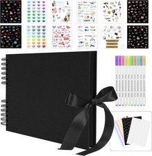 Black scrapbook pages - black,