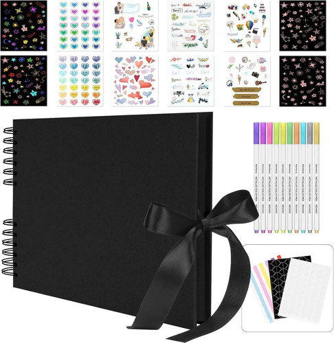 Black scrapbook pages photo - black,