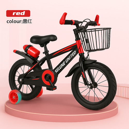 Inch kids bike children red - 12-inch,