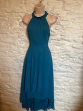 Teal High Neck Bridesmaid Party Cruise Event Dress size 8