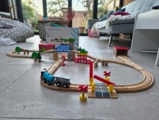 John Lewis Wooden Train Set, 50 Pieces