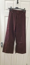 ZARA Women’s Burgundy Wide