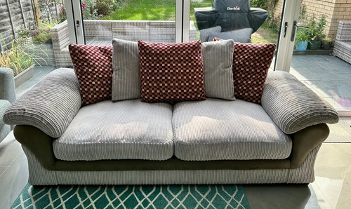 Dfs pillow back sofa grey - sofa,