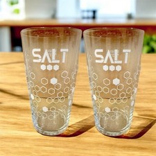 Salt Brewery Pint Glass x2