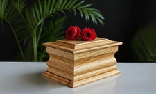 Cremation Urn OAK Double Size
