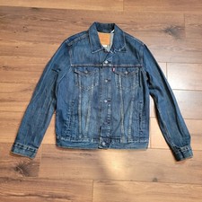 Levis Type 3 Trucker Jacket Big E Reproduction Blue Wash Denim Men’s Medium 