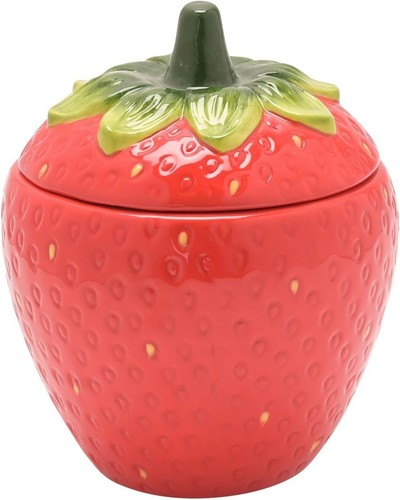 Strawberry sugar bowl - strawberry,