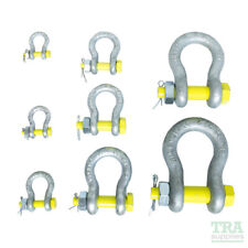 Safety Pin Galvanised Bow Shackle Recovery Towing Lifting 4x4 NEW All Sizes