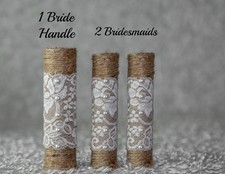 3pc Twine Burlap Lace Wedding