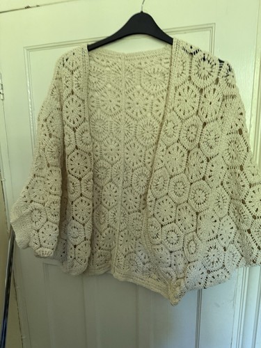 Ladies crochet style beige - ladies,