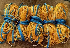 5 x 4ft QUALITY HEAVY DUTY 10z YELLOW NYLON RABBIT PURSE NETS FERRETING HUNTING