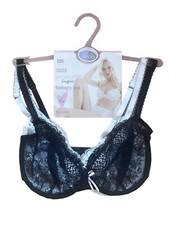 M&S Per Una Lingerie Balcony Bra Black And White Lace Twin Pack 30 DD New