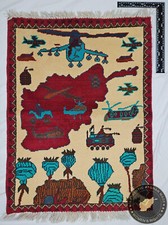 Afghan War Rug - Handknotted