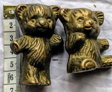 Vintage brass pair teddy - vintage,