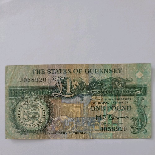 One pound note banknote - £1,